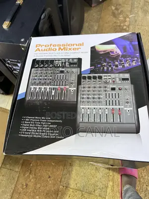 Black 4 Channel Amp Mixer