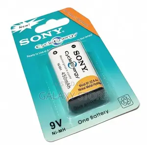Sony Cycle Energy 9V Rechargeable Battery 450mah