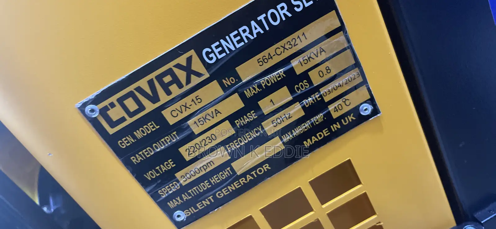 Covax Intercooler 15kva