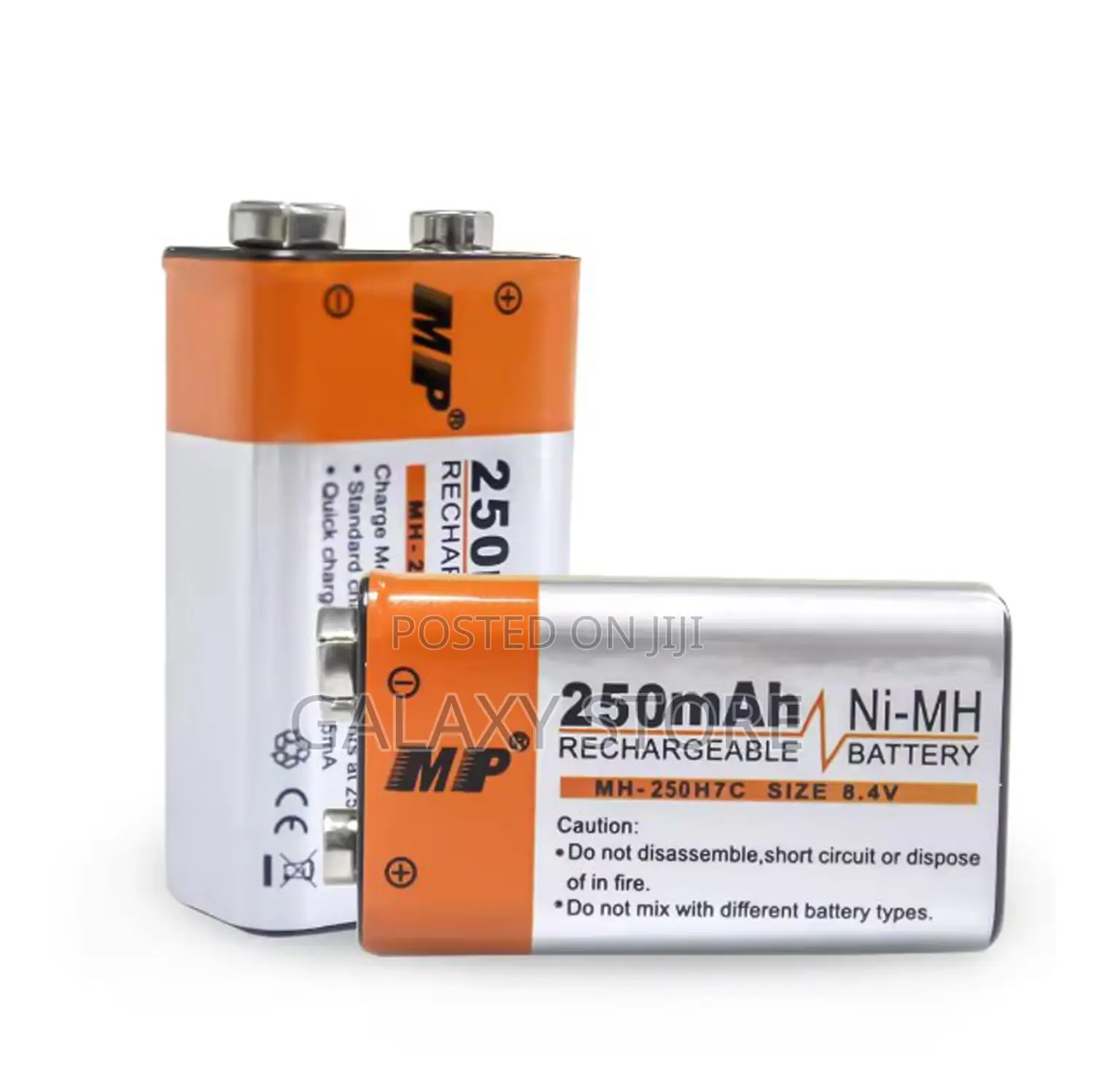 9v Mp Rechargeable Battery Nimh 250 Mah 9 Volt 6f22 Battery