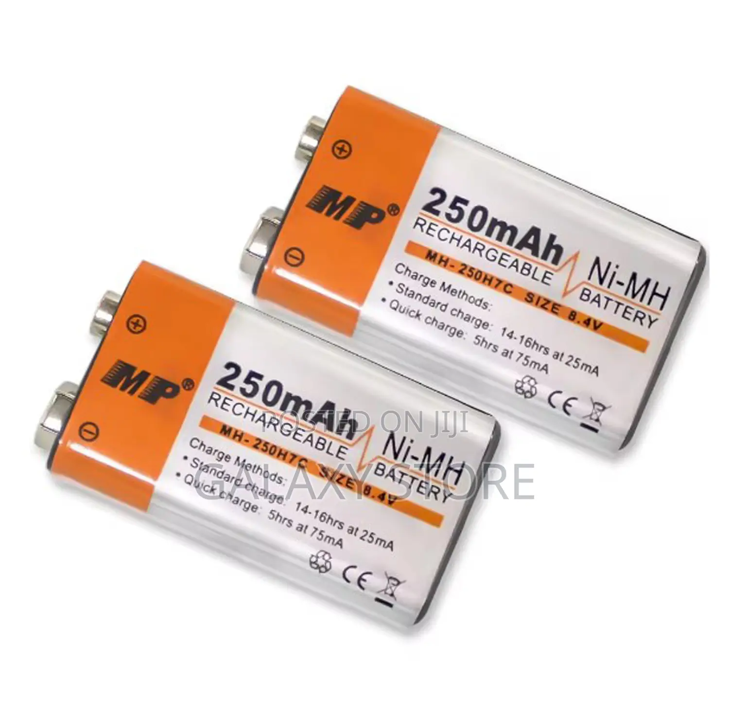 9v Mp Rechargeable Battery Nimh 250 Mah 9 Volt 6f22 Battery
