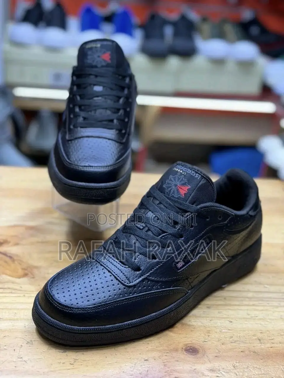 Original Black Men’S Reebok Classic Leather Sneakers