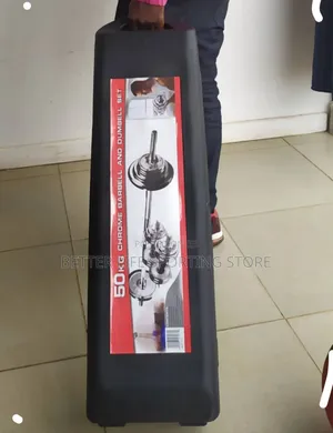 50 Kg Dumbbells Adjustable Set/Barbell Included