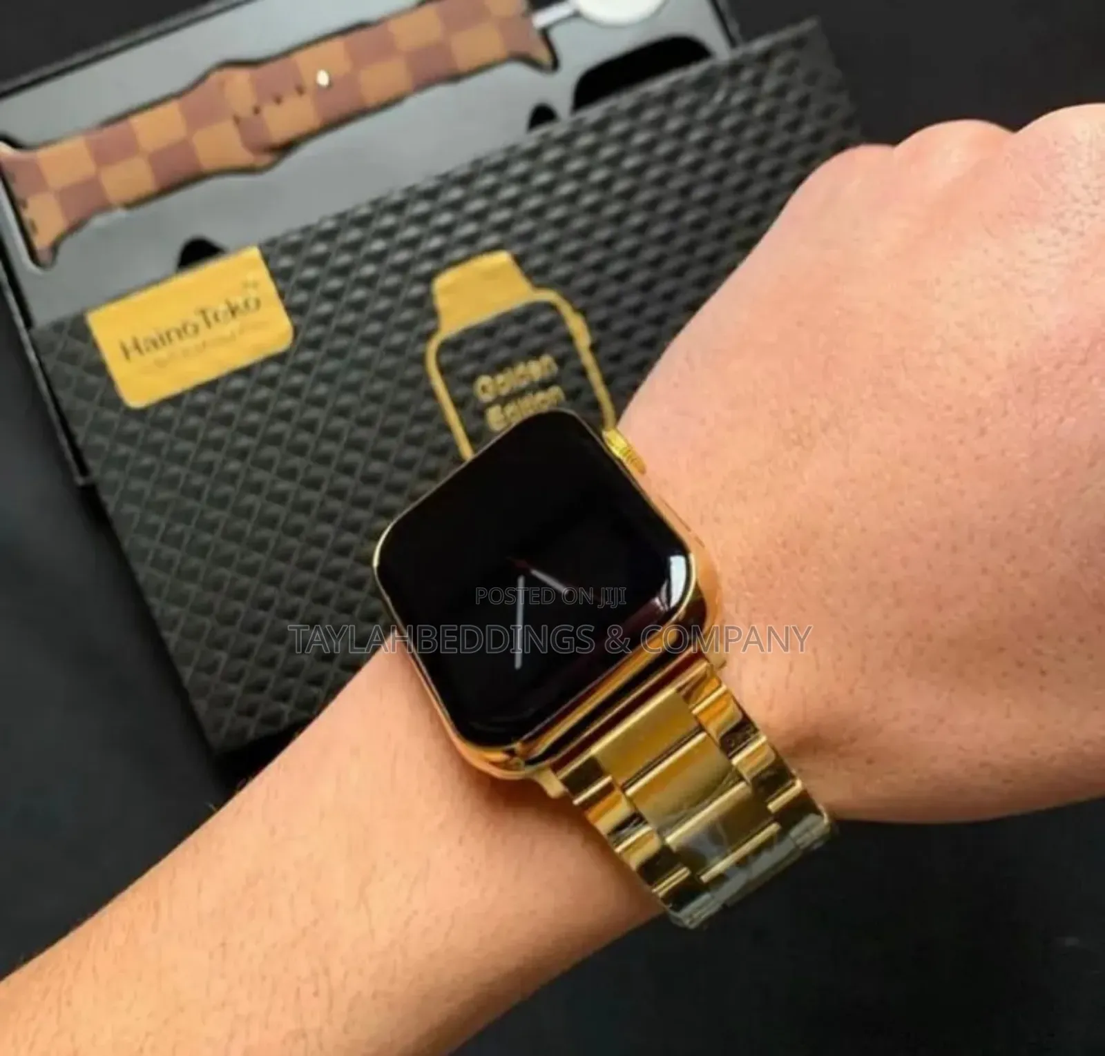 Haino Teko G8 Max 45MM Smart Watch With 2 Strap-Gold