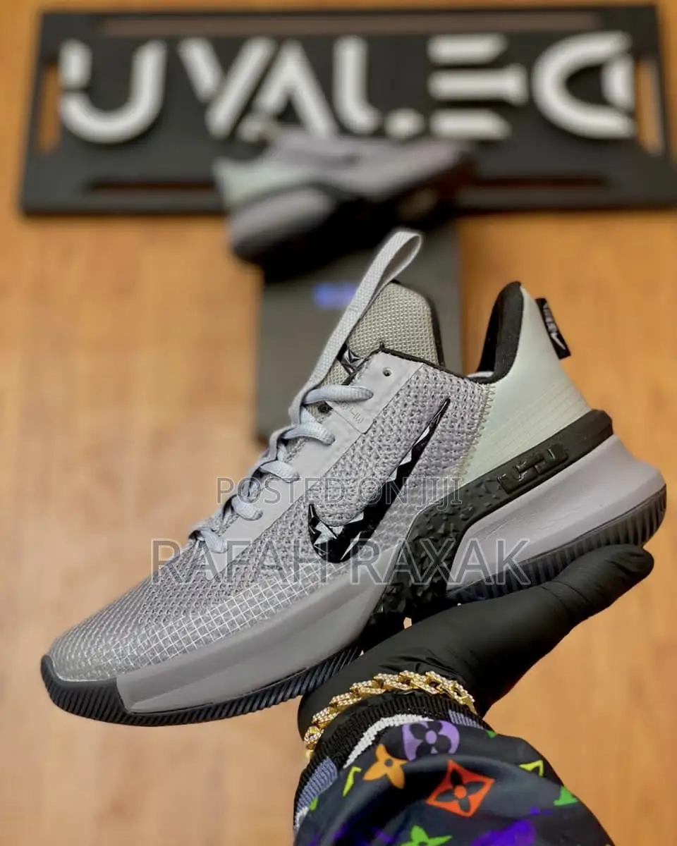 Nike Lebron Ambassador 13 Triple Grey Basketball Sneakers