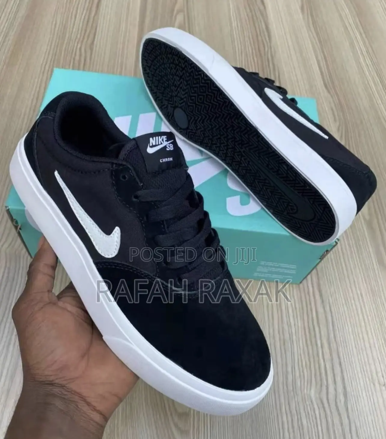 Original Nike Sb Black White Casual Suede Sneakers