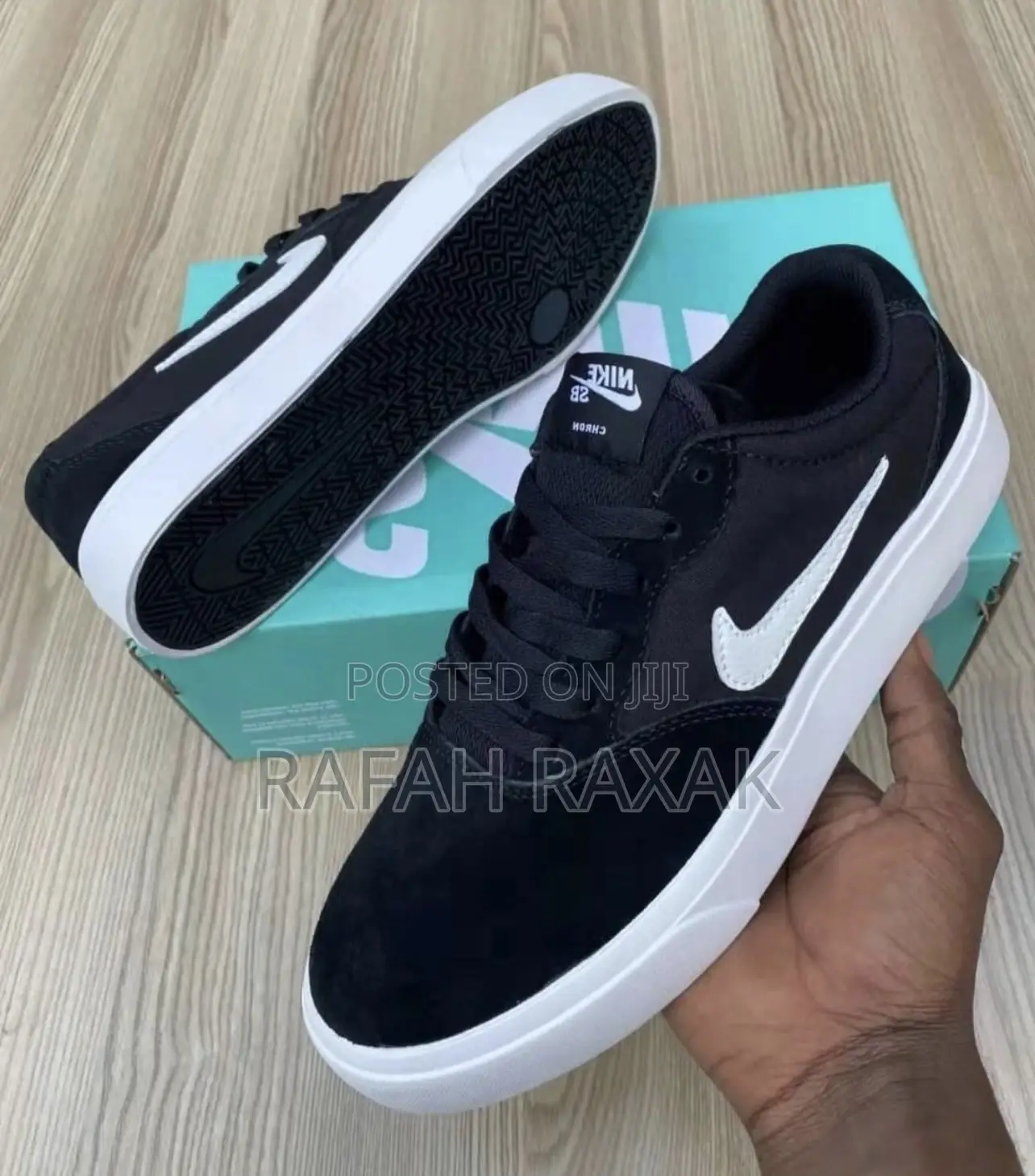 Original Nike Sb Black White Casual Suede Sneakers