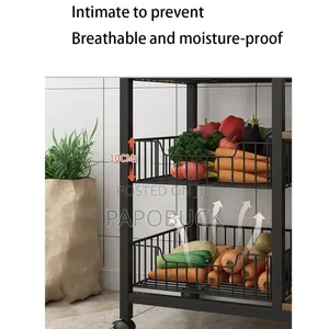 Multifunctional Kitchen Trolley Rack
