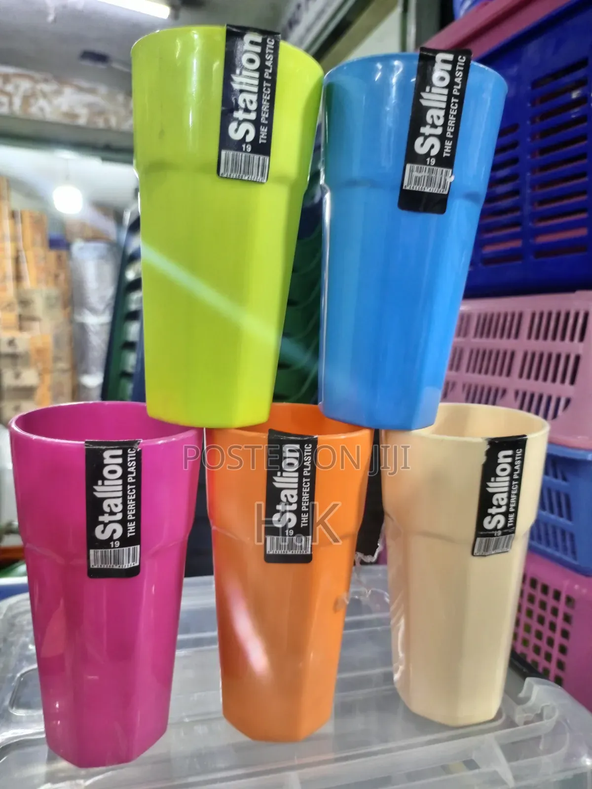 6pcs Durable Plastic Glasses