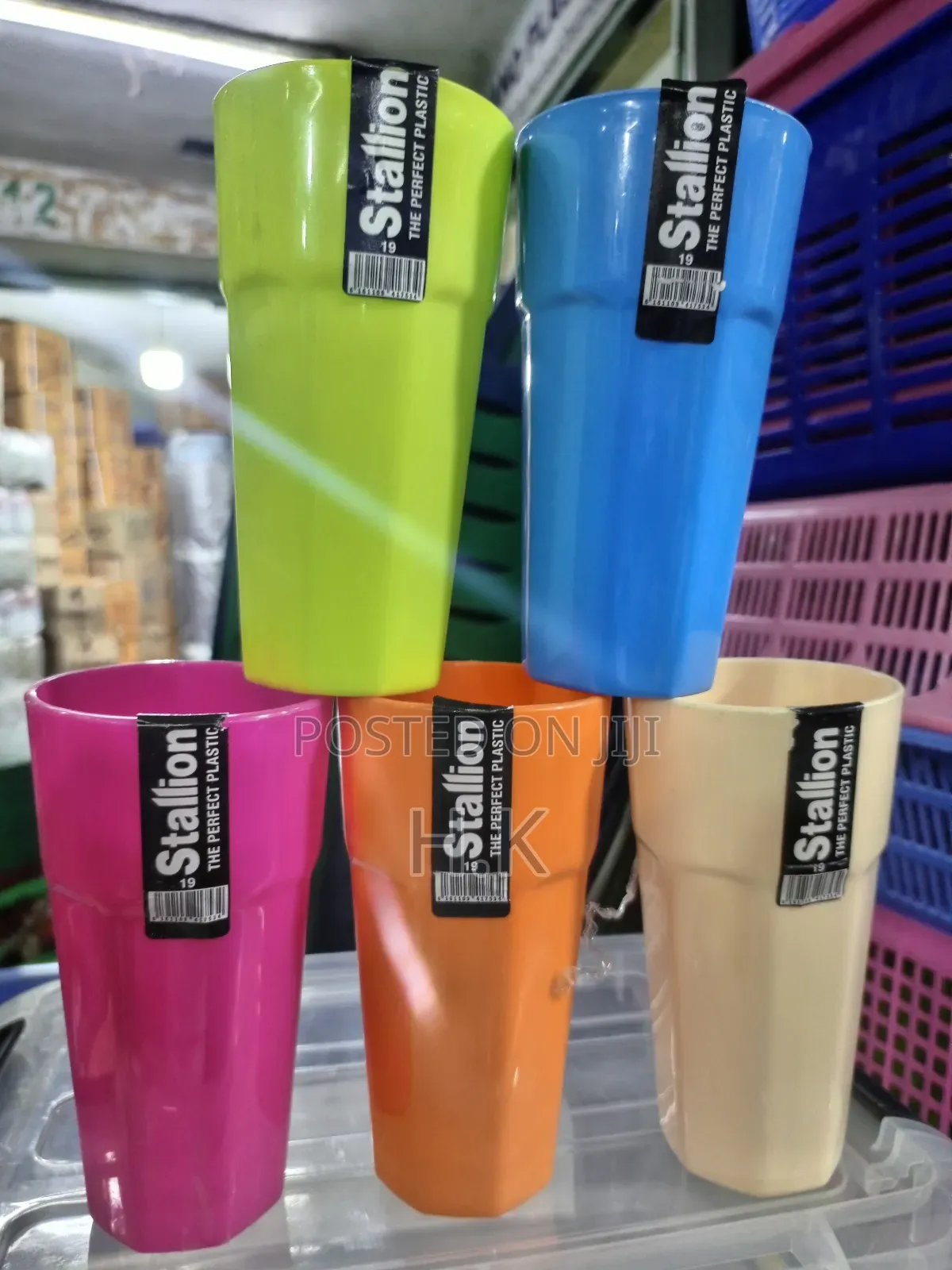 6pcs Durable Plastic Glasses