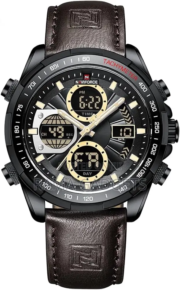 NAVIFORCE Sport Watches for Men Analog Quartz Chronograph