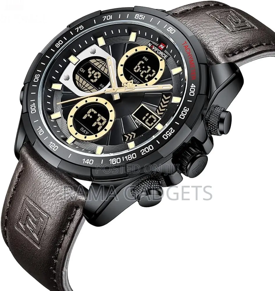 NAVIFORCE Sport Watches for Men Analog Quartz Chronograph