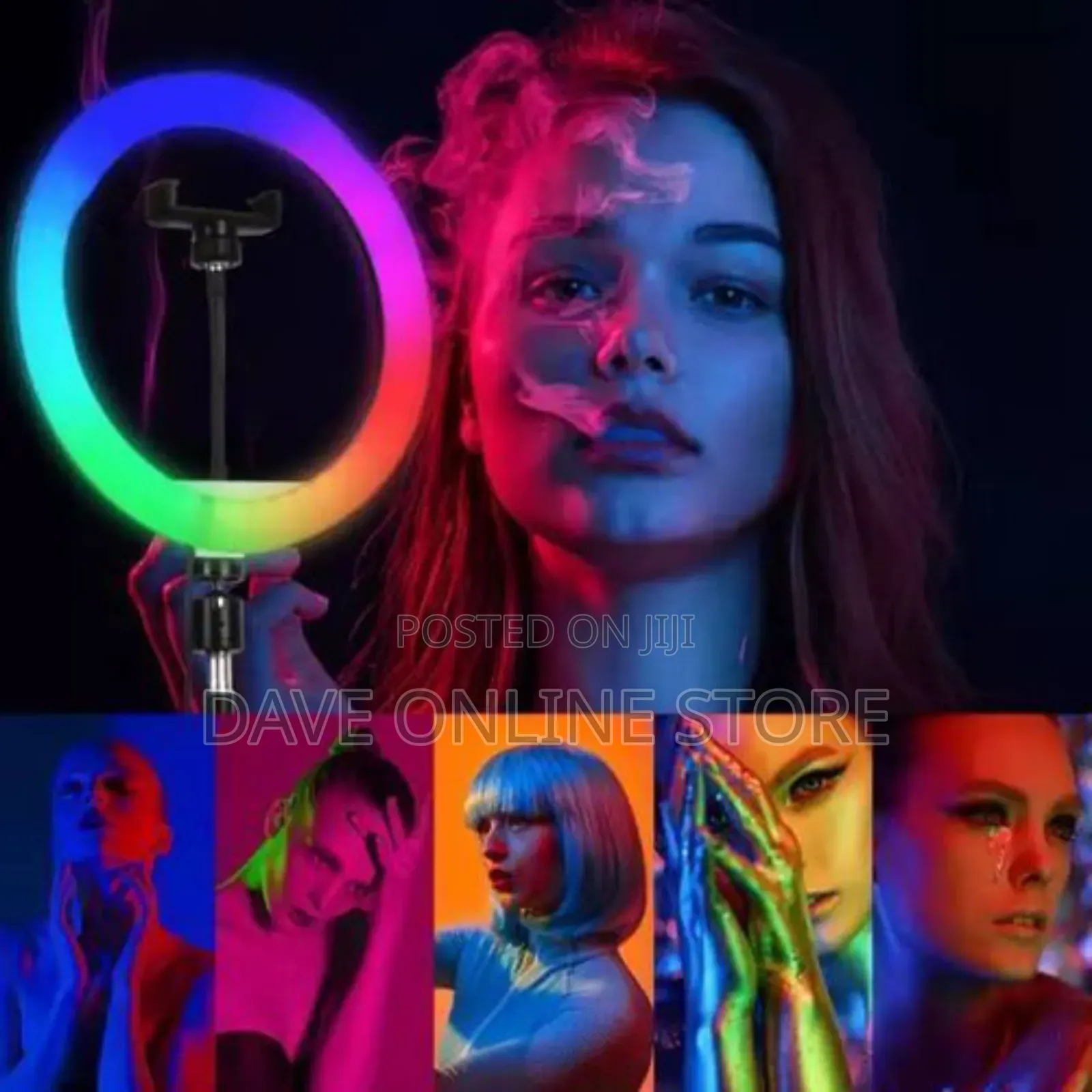 RGB 14 Inches Selfie Ring Light for Make-Up