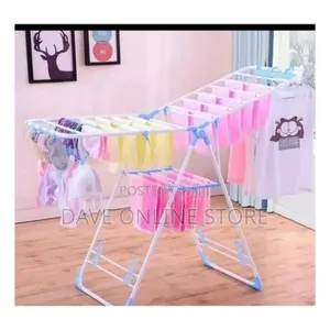 Outdoor Foldable Clothes Hanger - White