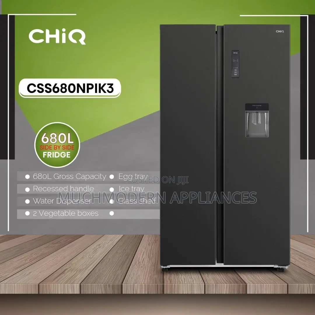 680 Litres Side by Side Chiq Refrigerator