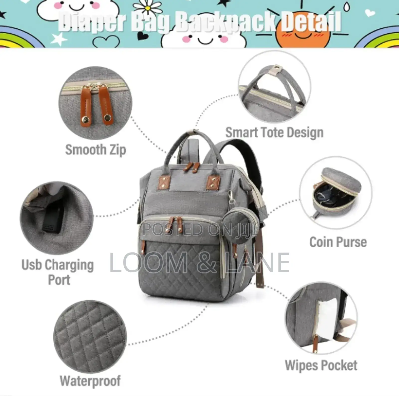 Multifunctional 2 in 1 Baby Mummy Diaper Bag