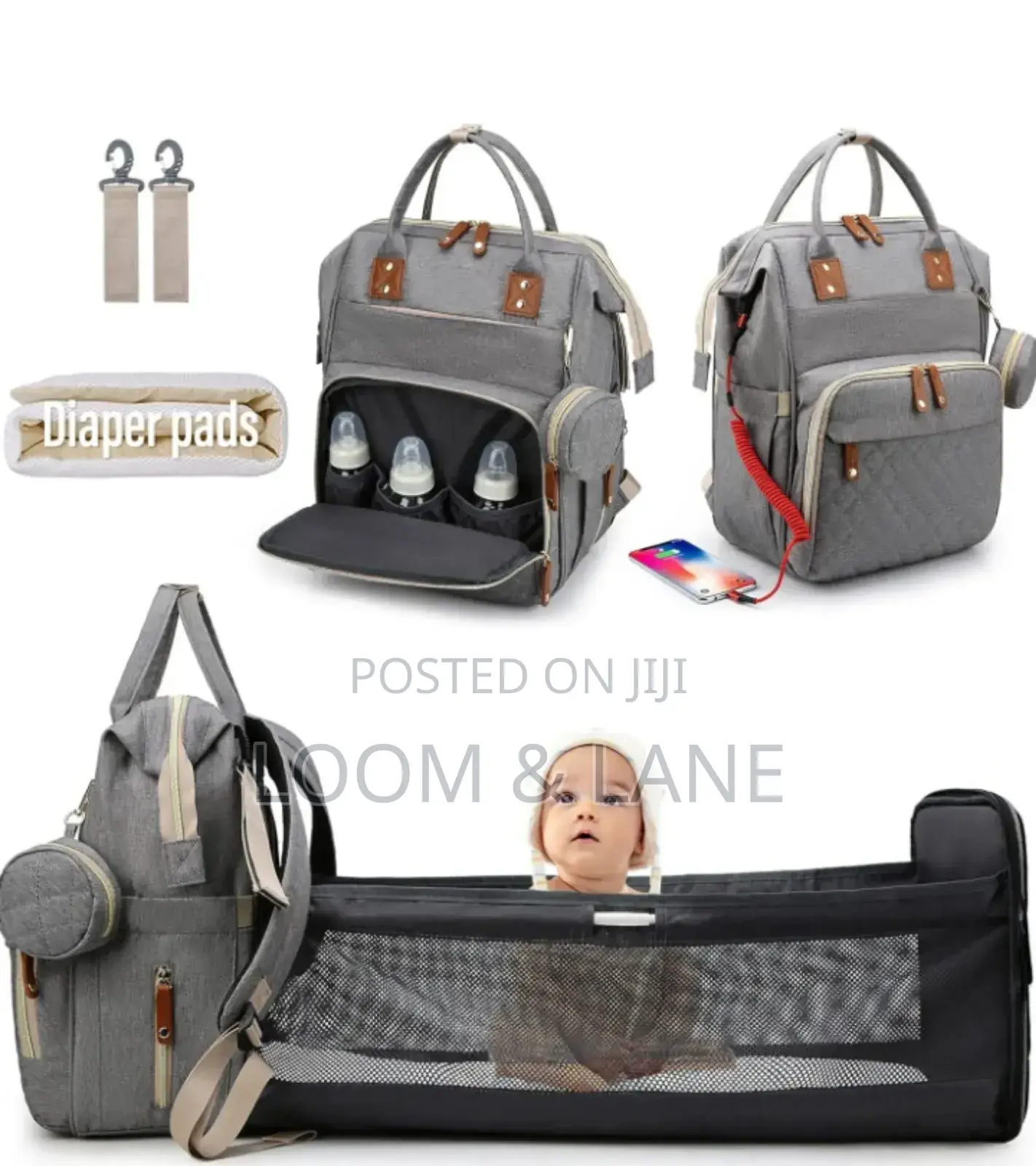 Multifunctional 2 in 1 Baby Mummy Diaper Bag