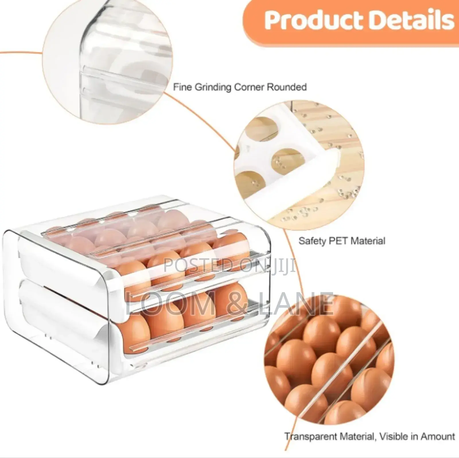 Double Layer Egg Storage Container