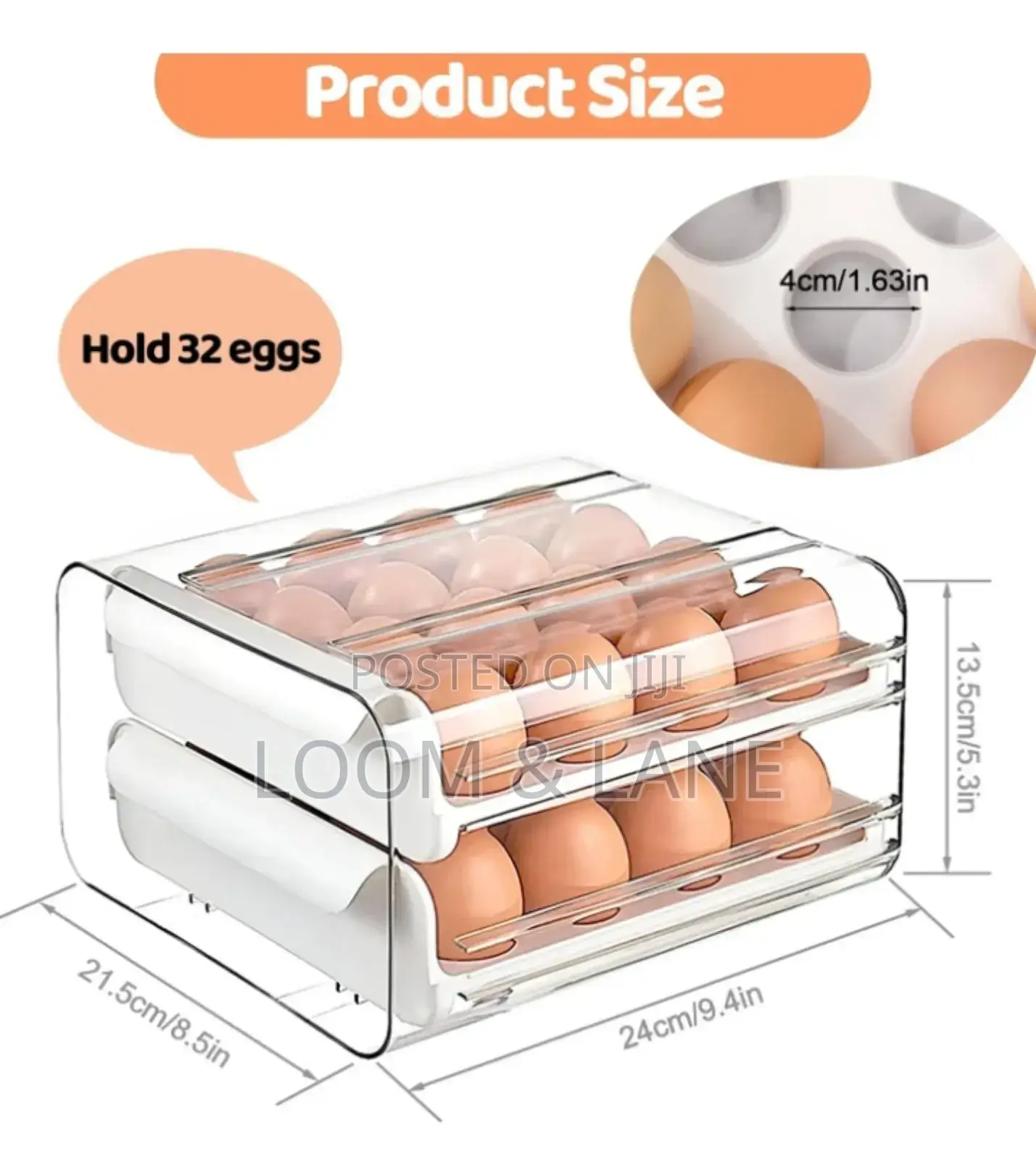 Double Layer Egg Storage Container