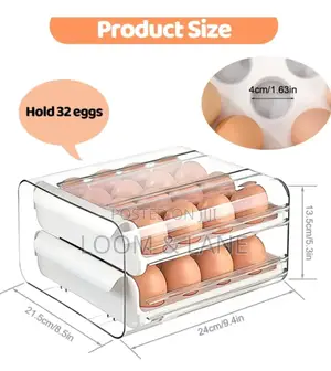 Double Layer Egg Storage Container
