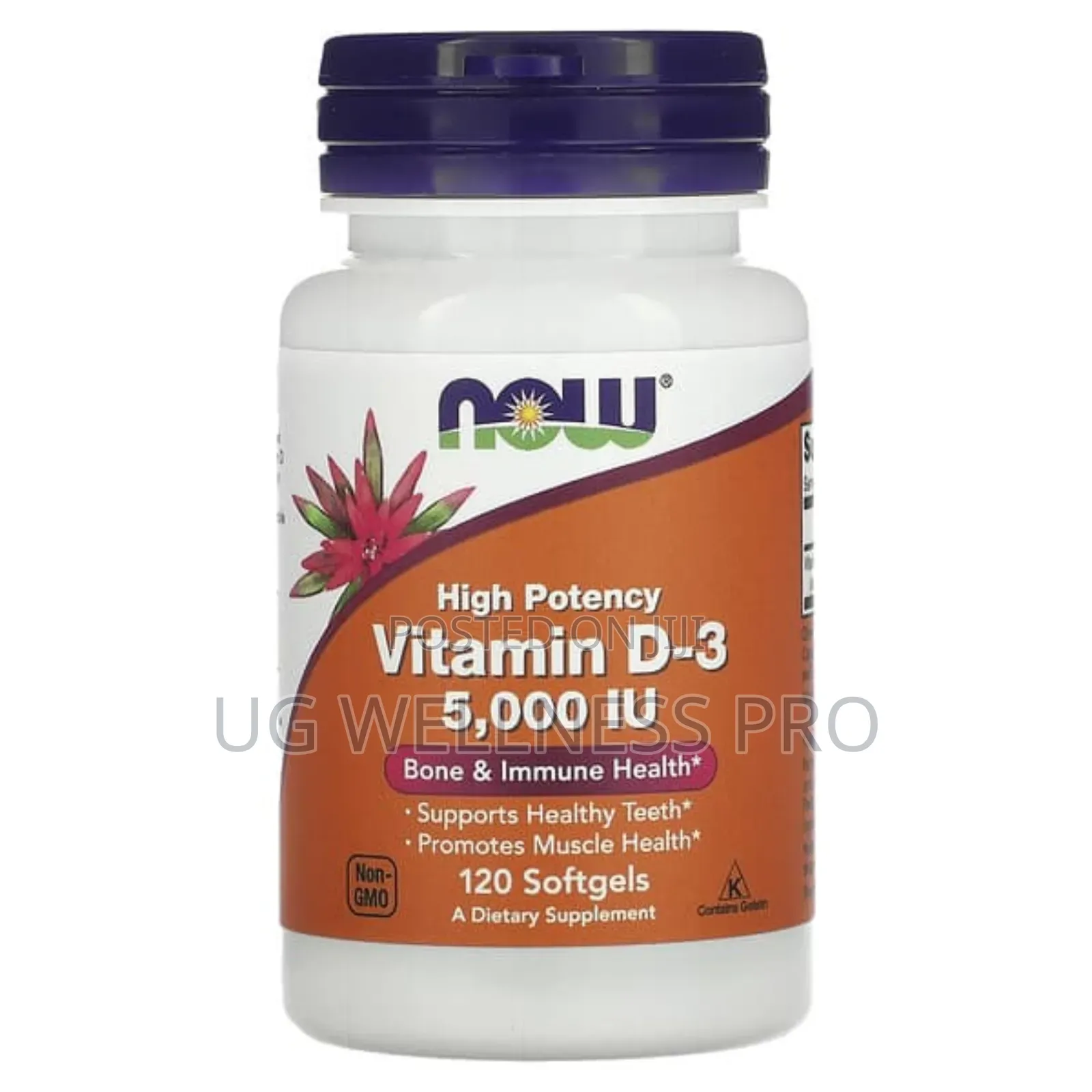 NOW Foods, Vitamin D3, High Potency, 5,000 IU, 120 Softgels
