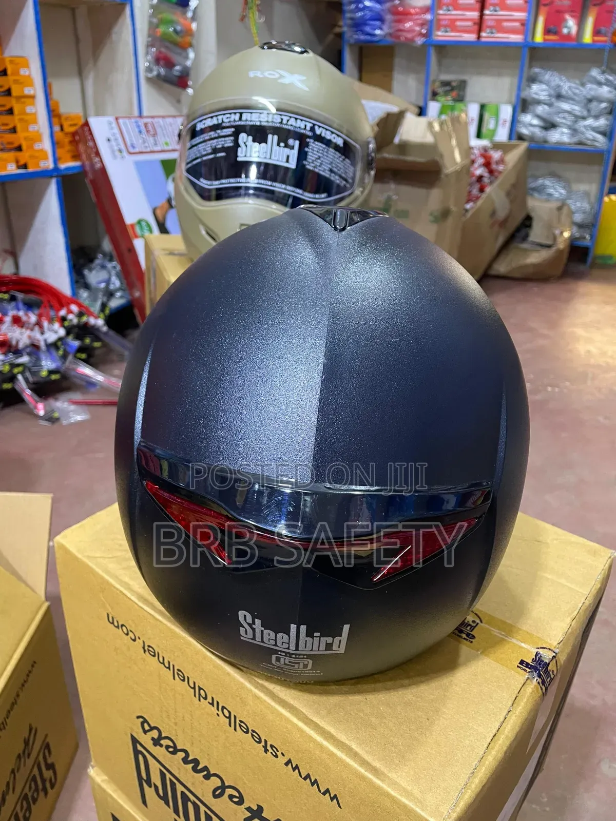 Boda Boda Helmet, Rox Steelbird Black