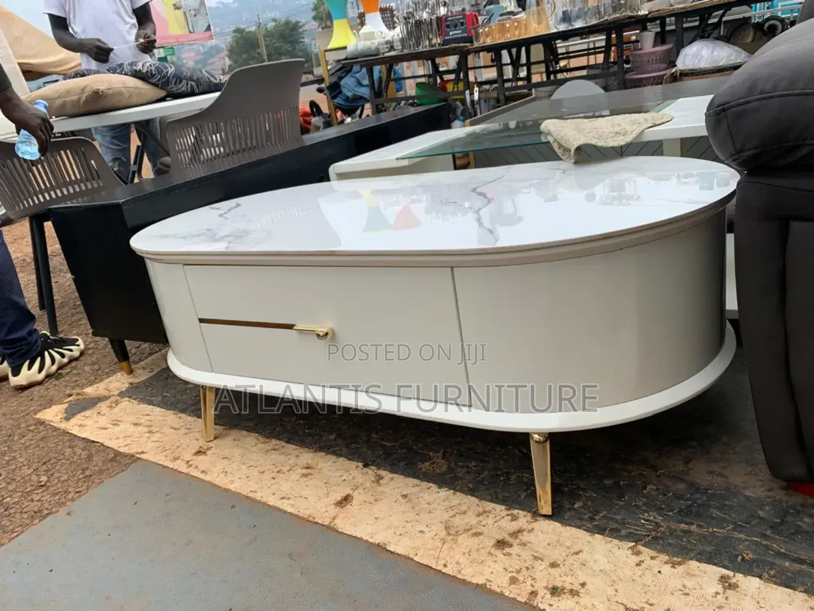 A Set of House Centre Table With Floor Cabinet.
