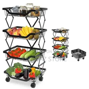 Metallic Fruit Rack