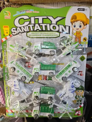 Children’S City Sanitation Car Set
