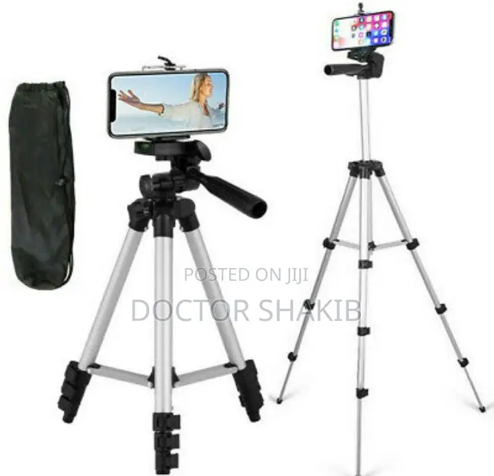 Portable Desktop Mobile Phone Aluminum Tripod Stand