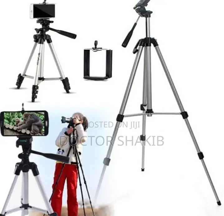 Portable Desktop Mobile Phone Aluminum Tripod Stand