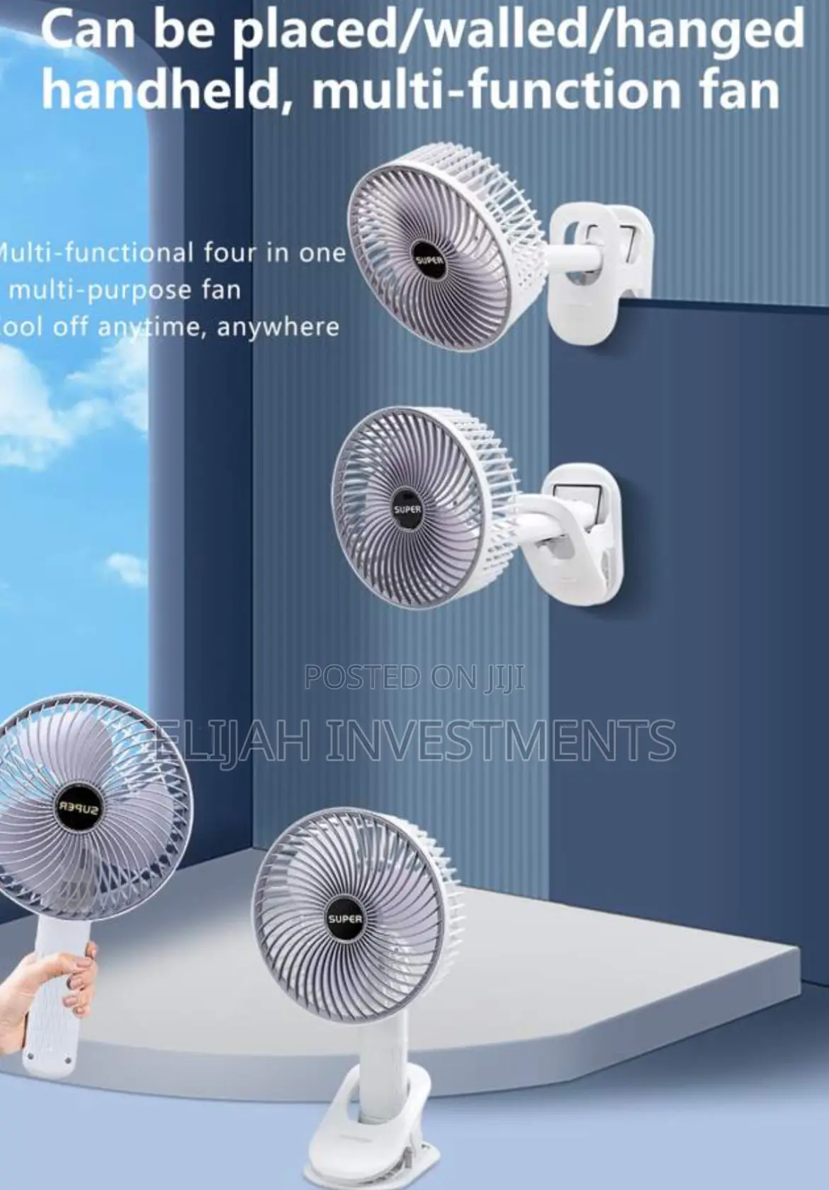 Multi Angle /Multifunctional Circulation Clamp Fan