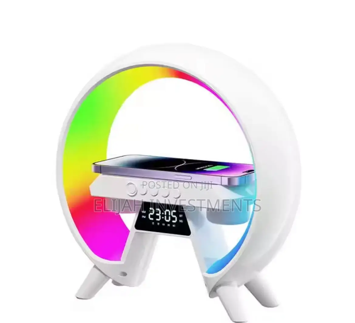 Multi in One Wireless Charging Speaker With LED Lighting