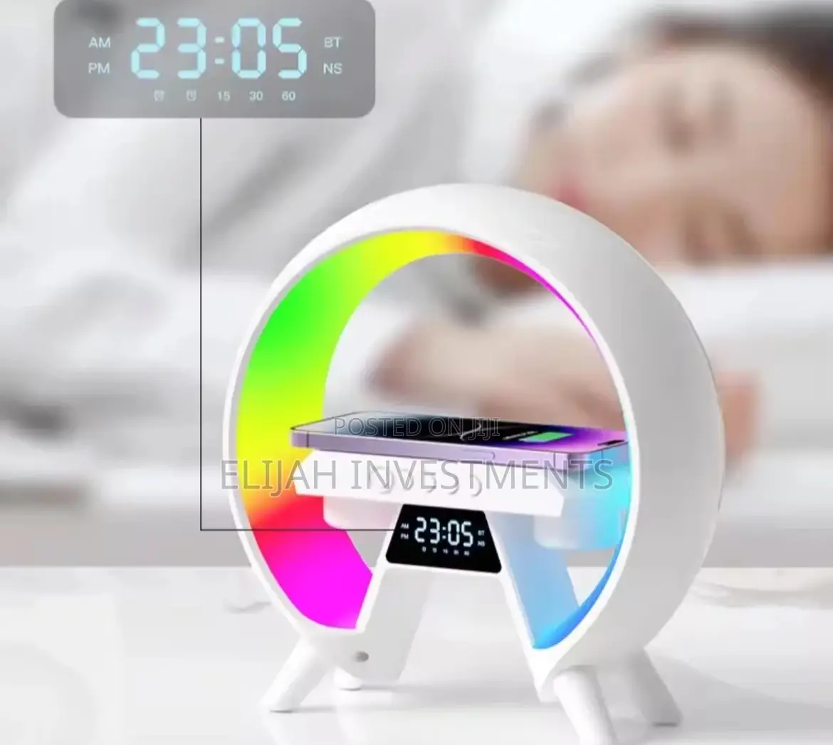 Multi in One Wireless Charging Speaker With LED Lighting