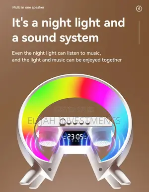 Multi in One Wireless Charging Speaker With LED Lighting
