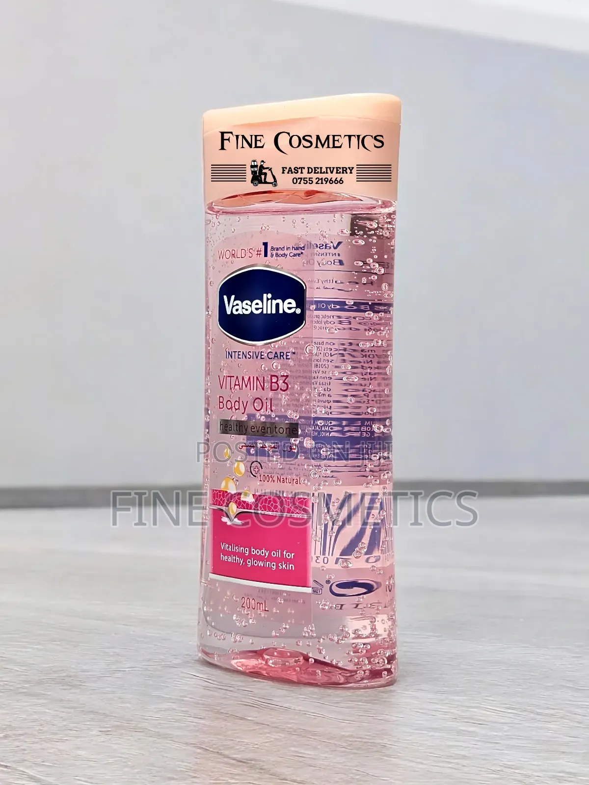 Vaseline Even Tone Vitamin B3 Dry Skin Moisturizing Body Oil