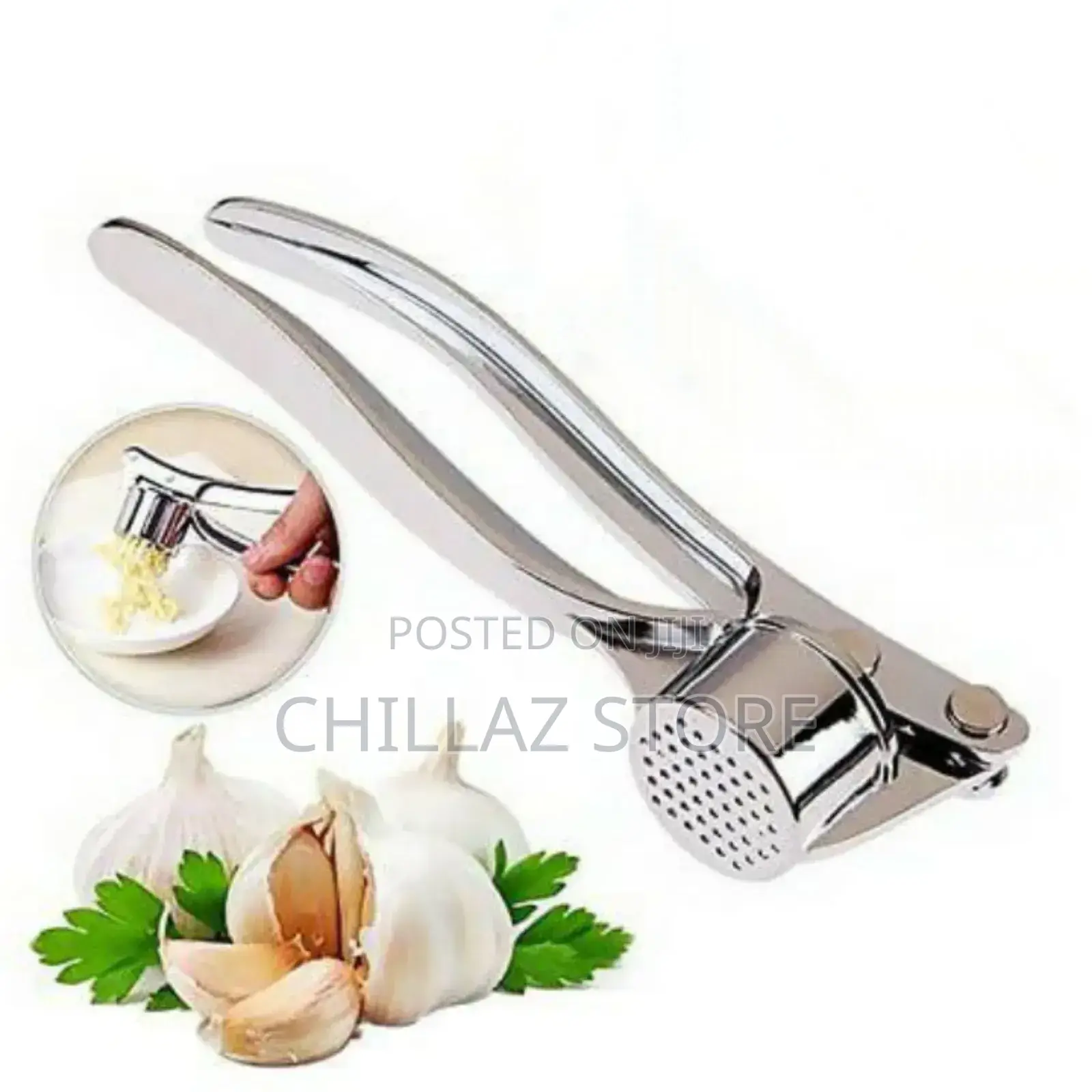 Stainless Garlic Press