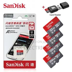 Sandisk 100% Original Micro SD Card 128GB 64GB 32GB A1 Class