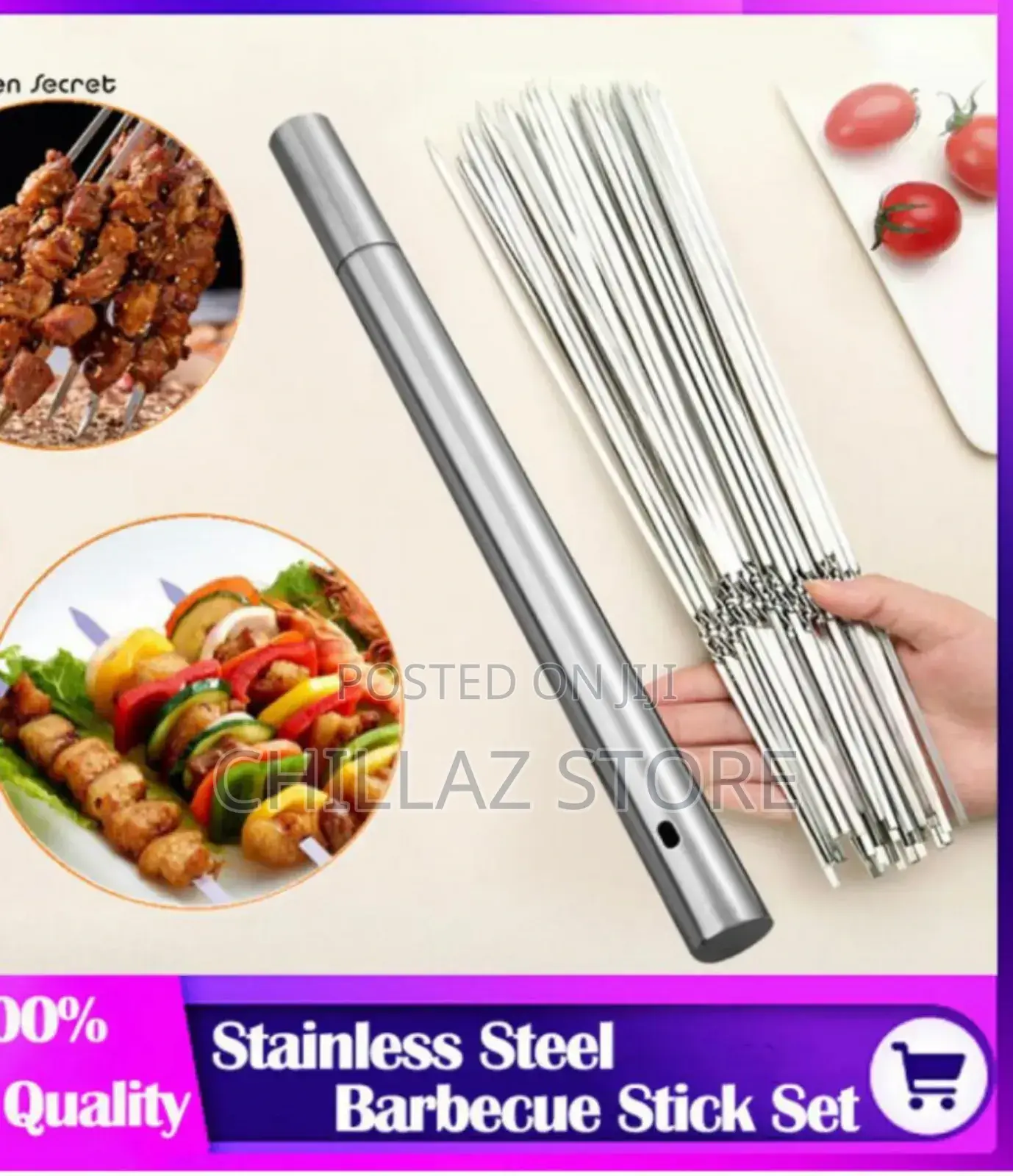 Stainless BBQ Grill Sticks