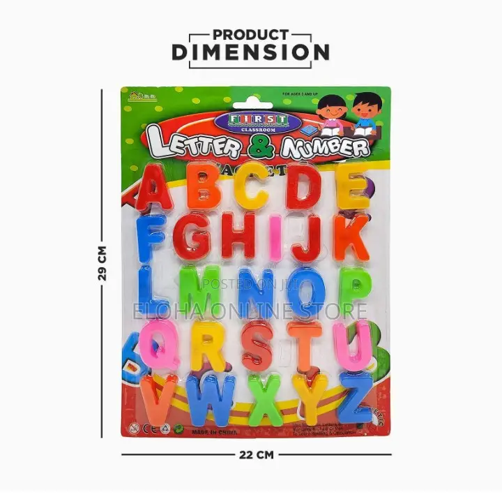 Magnetic Capital Letters (26 Alphabets, Multicolor)