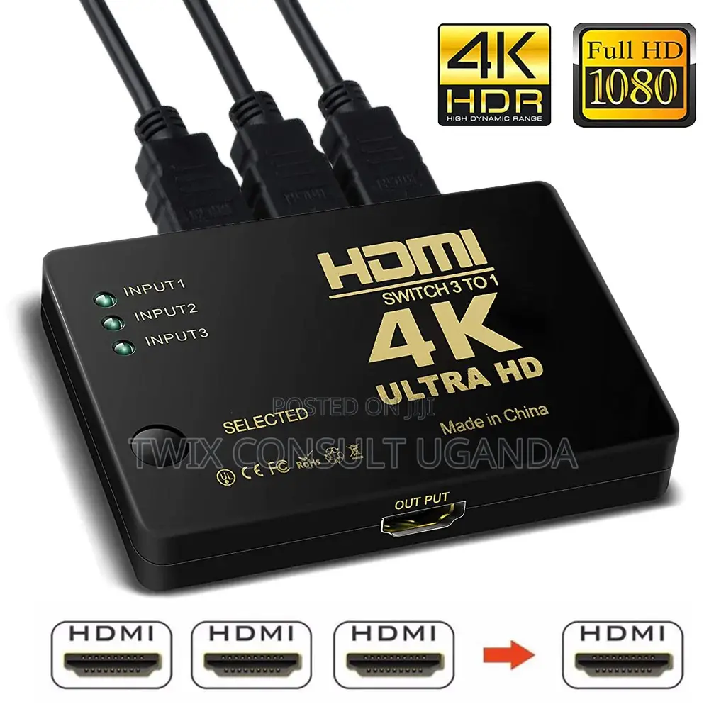 HDMI Switch 3 to 1 Up to 
