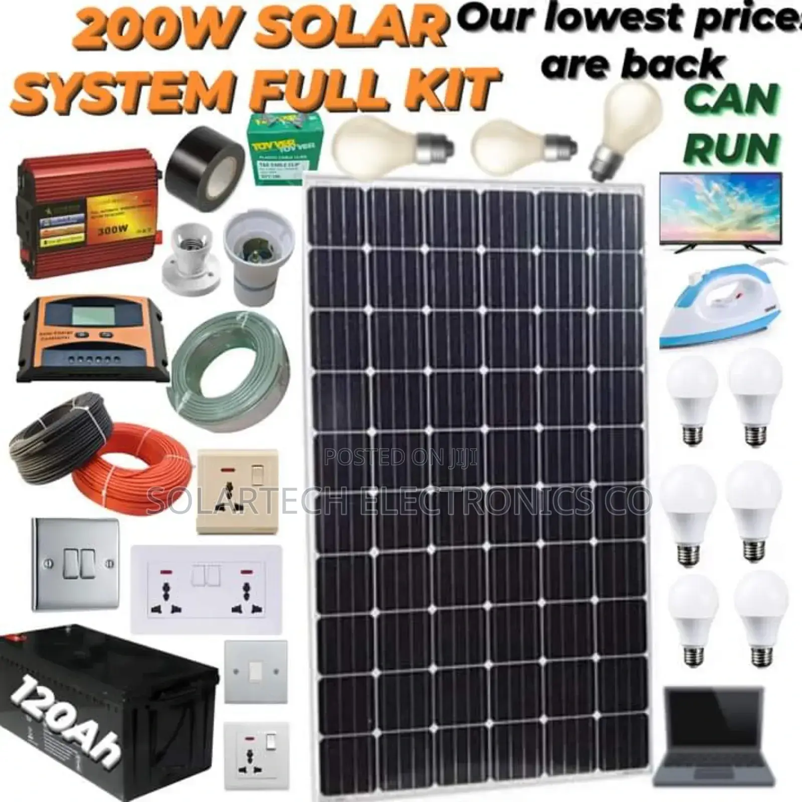 200W Complete Solar System Kit