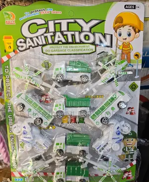 Children's Sanitation Car Toy Set
