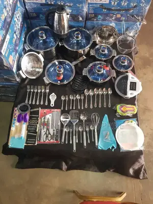 Stainless Steel Dishes 100 Pieces