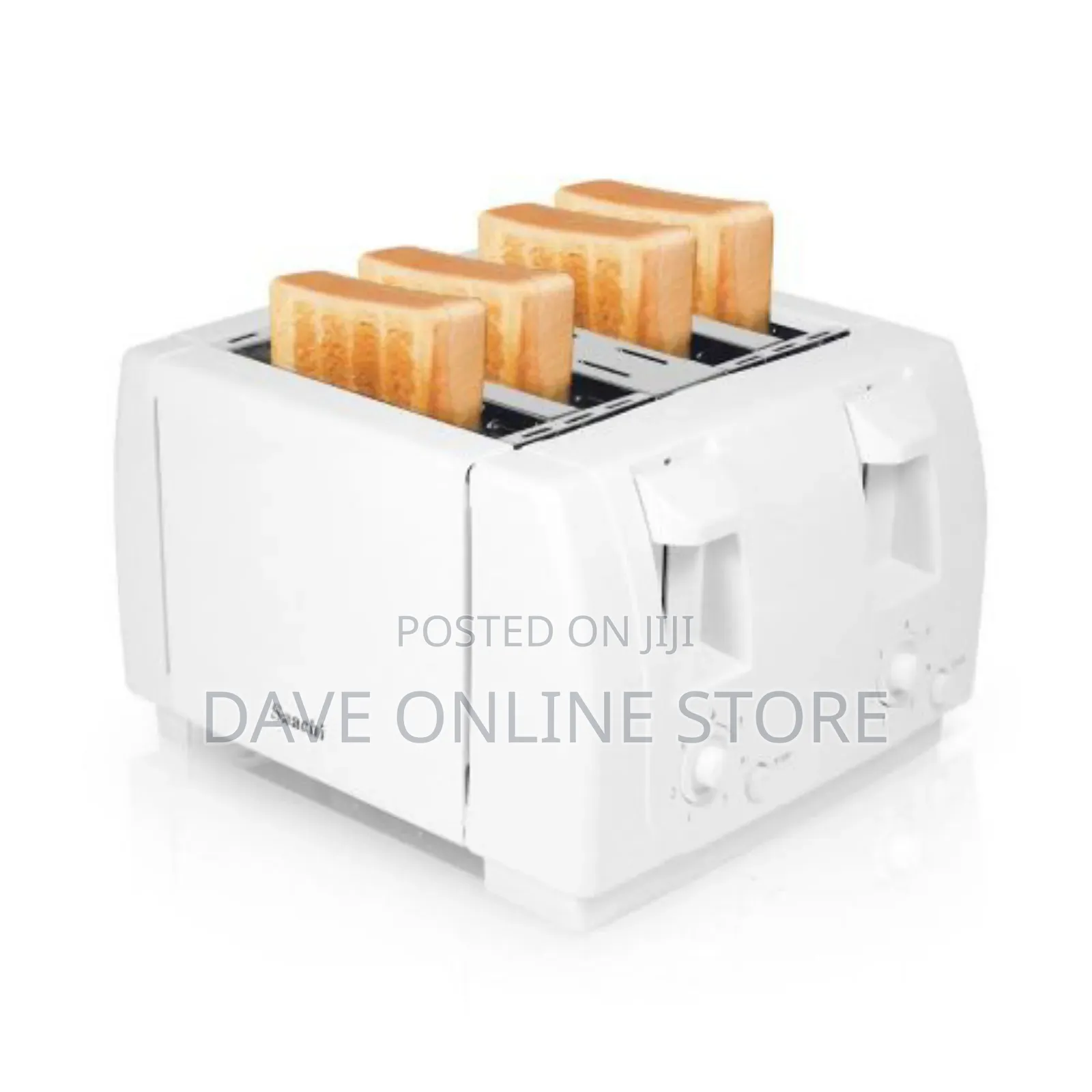 Saachi Electric 4 Slices Toaster With Automatic Pop-Up/White