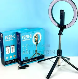 Photo - 10" Rechargeable Ring Light Selfie With Remote