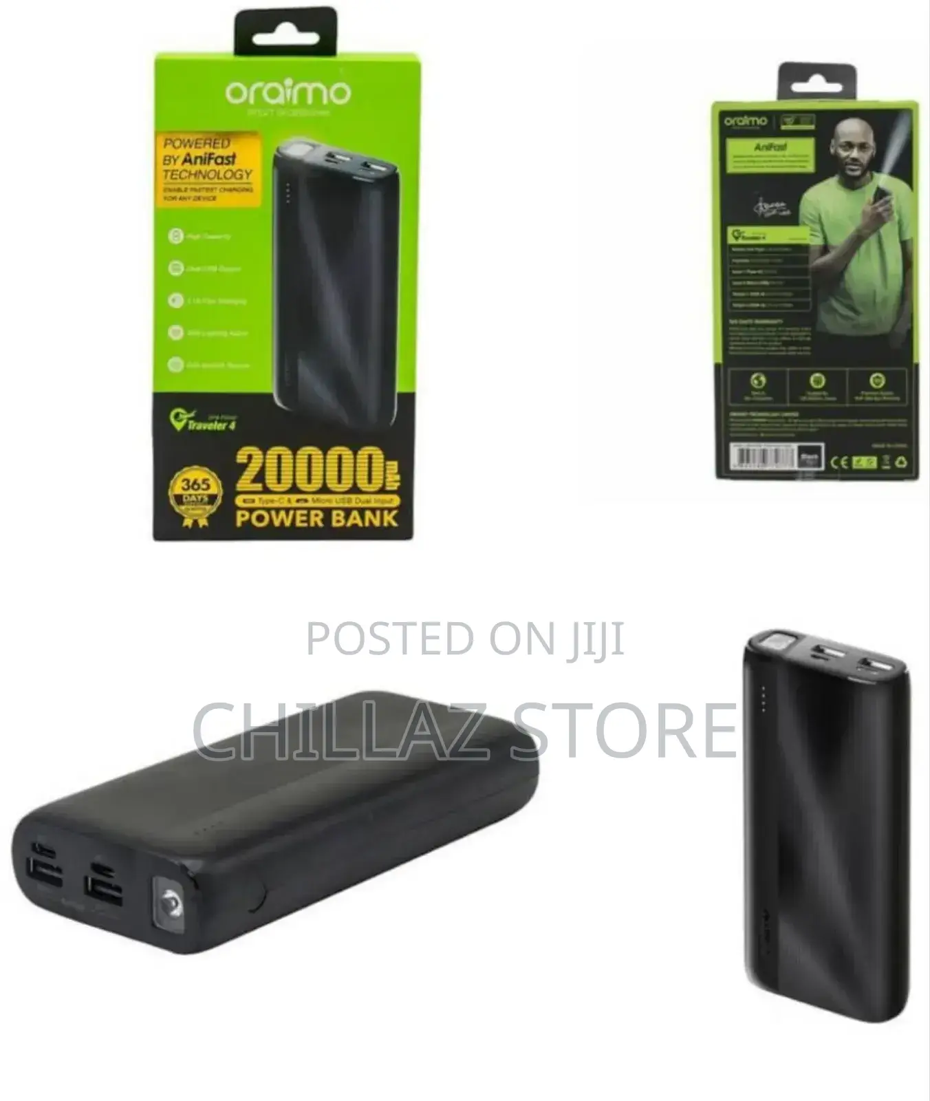Fast Charging Oriamo Power Bank