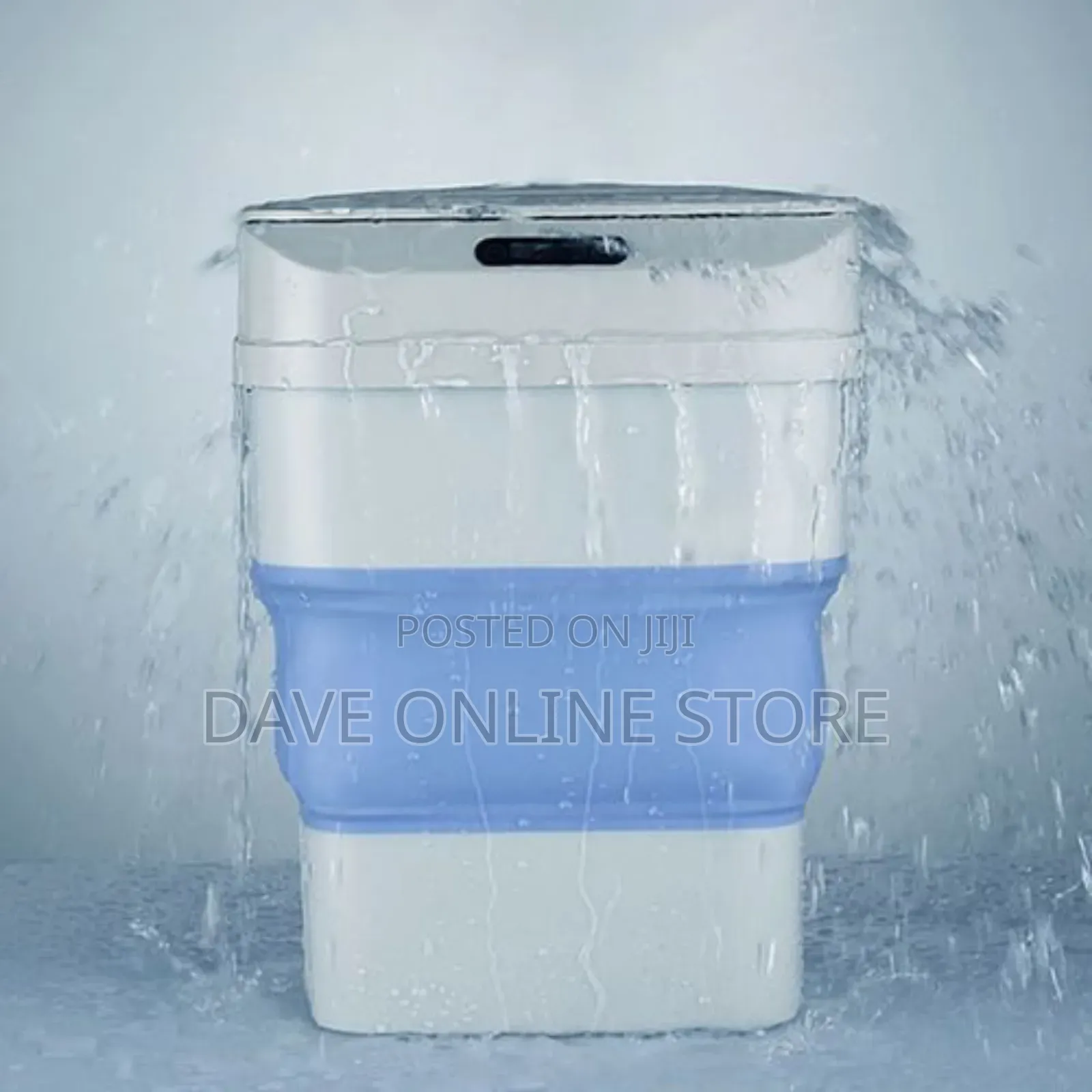 Automatic Smart Sensor Folding Trash Can Dustbin- White.