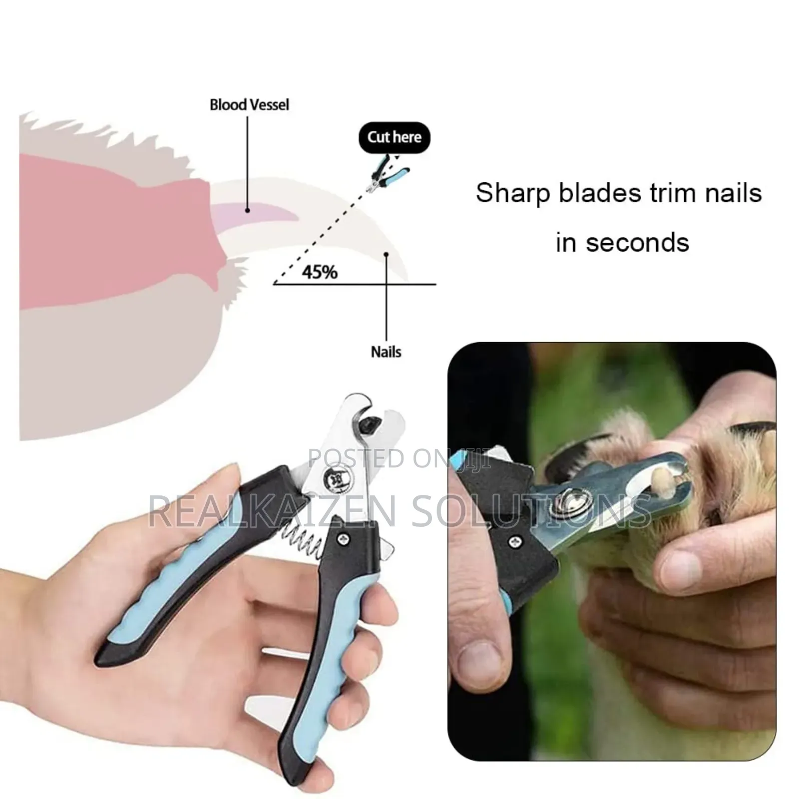 PET FANG Pet Nail Clipper With Safety Guard and Nail Filler