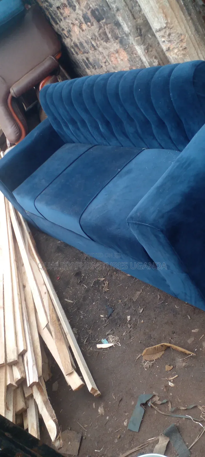 3 Seater Sofa Seat in Blue Colour